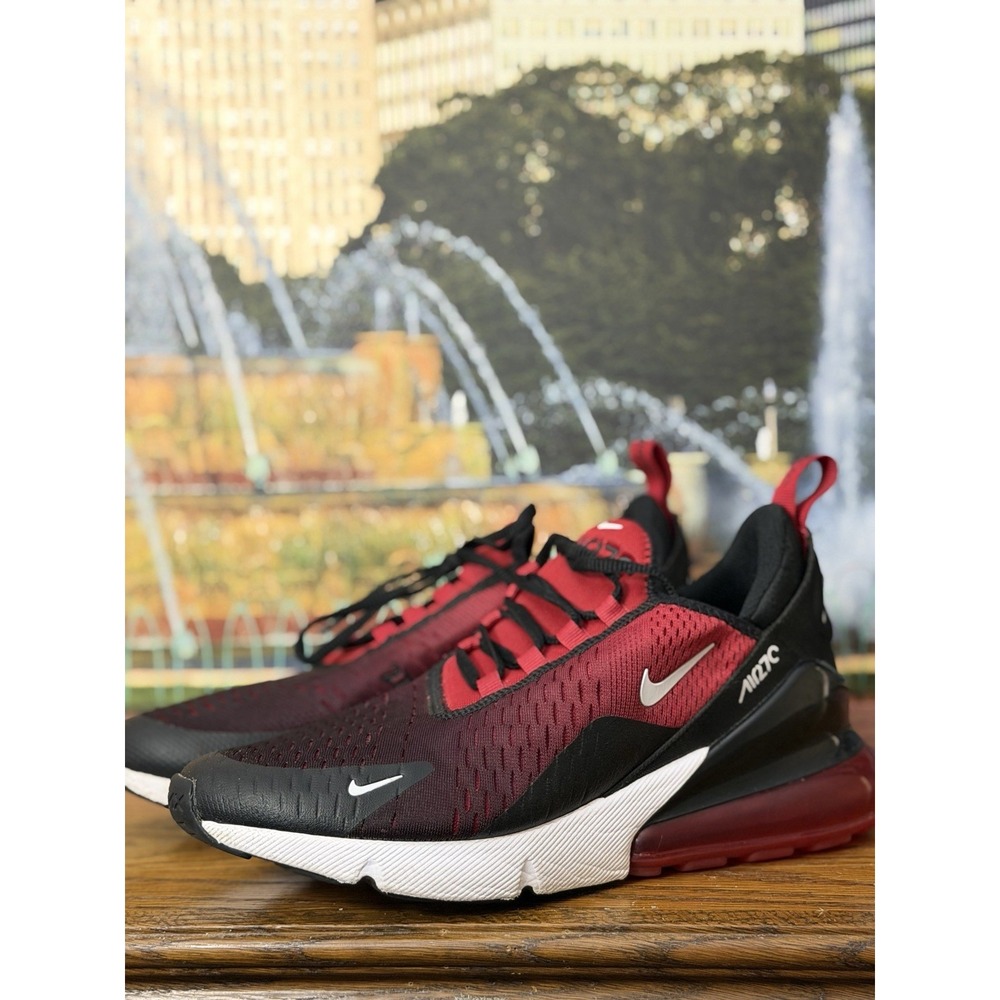 Nike Air Max 270 Shoes Youth Size 6.5Y Red Black GS Running Sneakers 943345-603